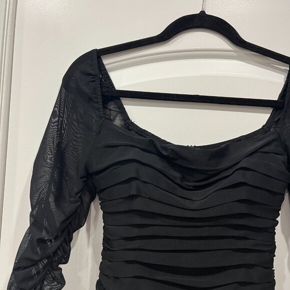 Princess Polly Black mesh bodysuit - Picture 4 of 4